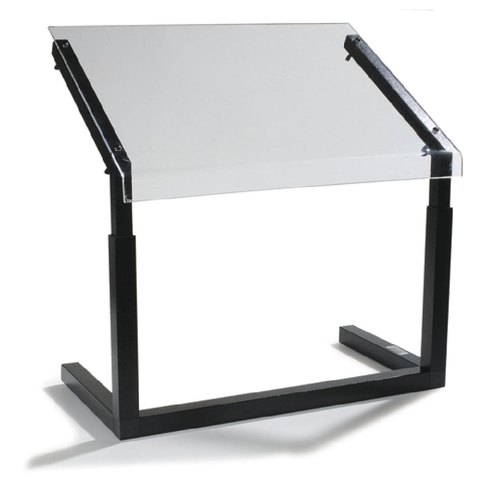 Carlisle 922403 24 Inch Portable Sneeze Guard Self-serve Aluminum Black Acrylic