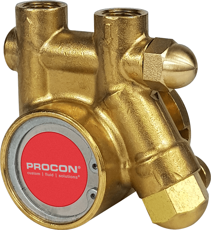 Procon® 101E100F11BA Series 1 Rotary Vane Fluid Pump w/ Strainer - 100GPH (300LPH), EPDM/Nitrile, Standard-Non External adjust