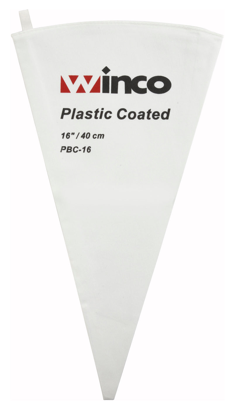 Winco PBC-16 16 Inch Cotton Pastry Bag with Polyurethane Coating