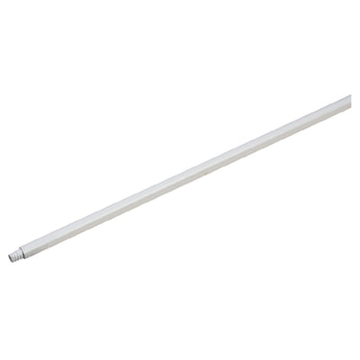 Carlisle 4116500 54 Inch Threaded Mop Handle Plastic White Reinforced Tip