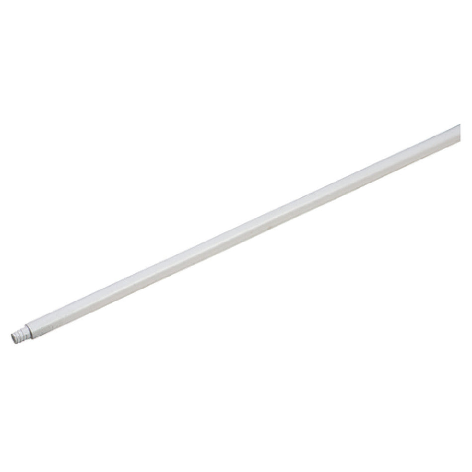Carlisle 4116500 54 Inch Threaded Mop Handle Plastic White Reinforced Tip
