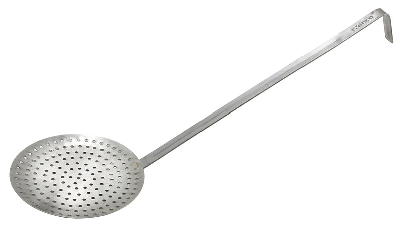 Winco 5-3/4" Round Perforated Skimmer - Stainless Steel