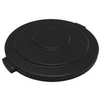 Carlisle 84105603 27 Inch Diameter Heavy-duty Trash Container Lid Black Plastic