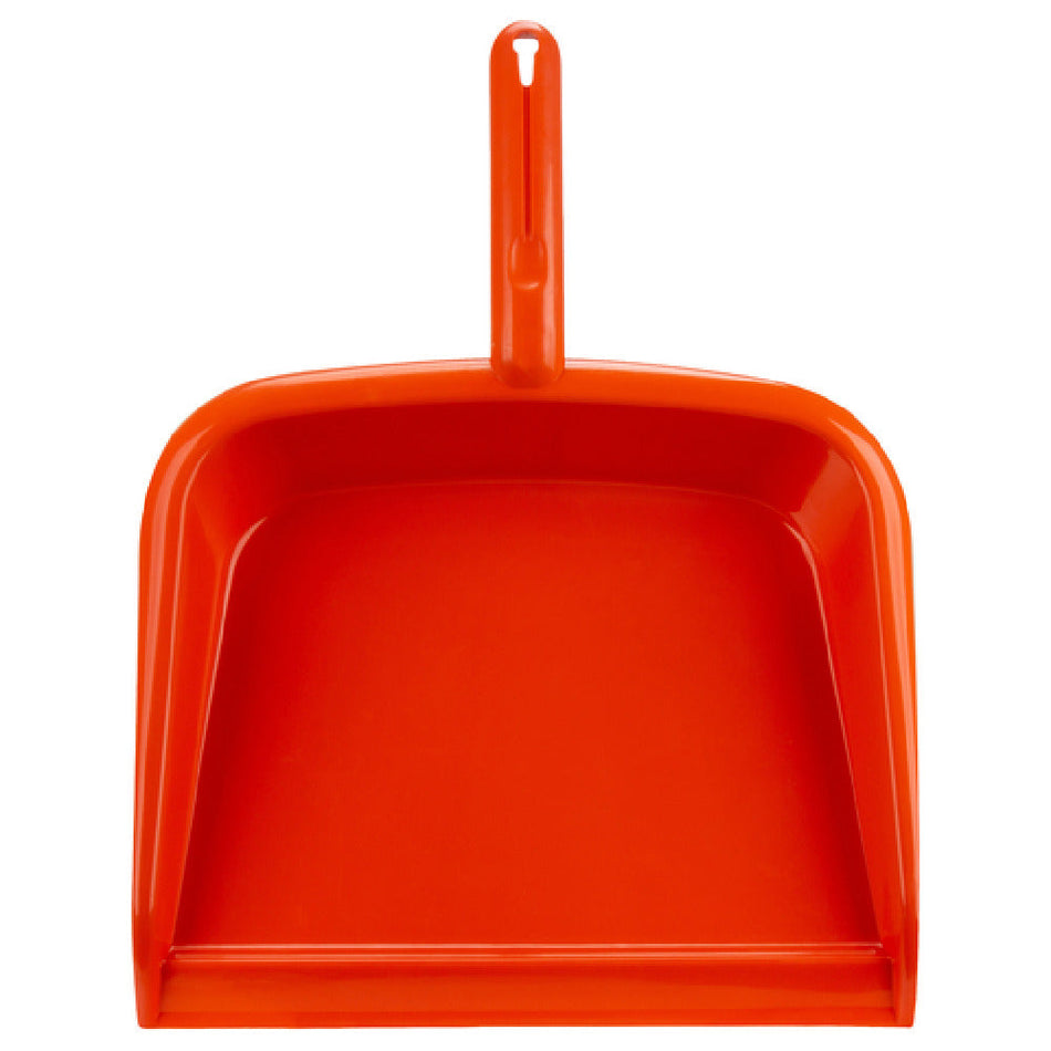 Carlisle 361440EC24 10 Inch Dust Pan to Collect Debris Plastic Orange