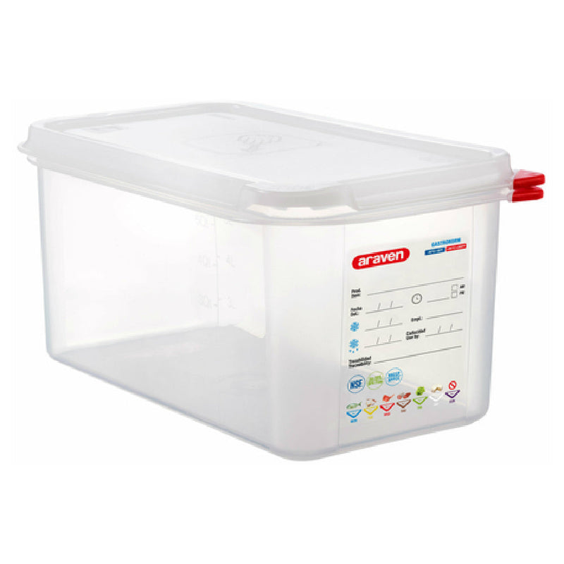 Carlisle 03031 6.3 Quart Food Storage Container with Airtight Lid Polypropylene