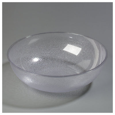Carlisle 721807 18 Qt Salad Bowl Round Clear Polycarbonate Scratch Resistant