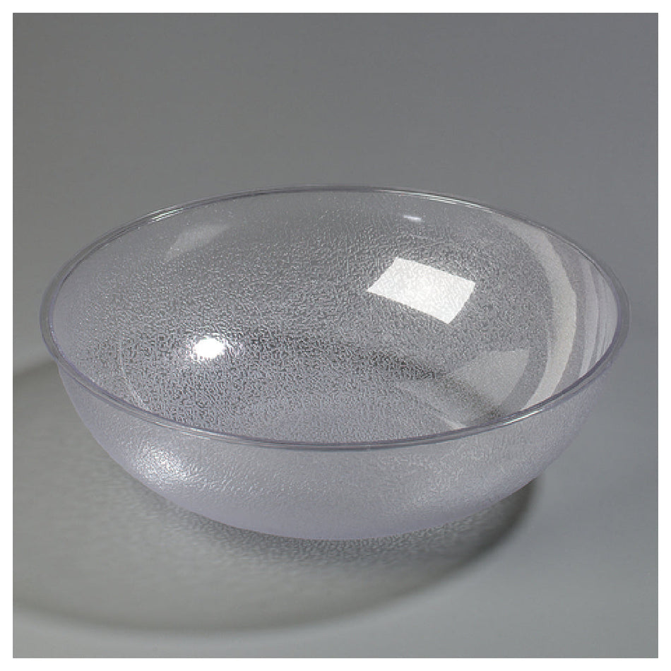 Carlisle 721807 18 Qt Salad Bowl Round Clear Polycarbonate Scratch Resistant