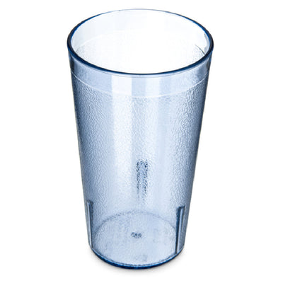 Carlisle 5212-854 12 Oz Stackable Tumbler Textured SAN Blue Recyclable 6 Packs