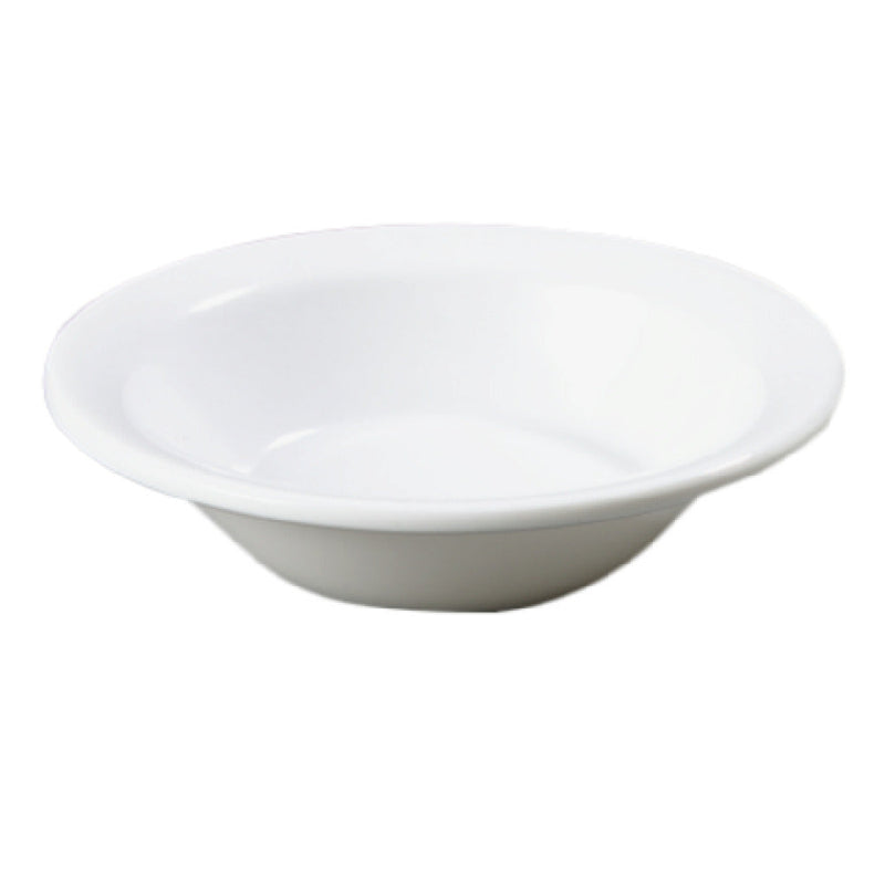 Carlisle KL80002 5 Oz Rimmed Fruit Bowl Scratch Stain Chip Resistant Glossy White Melamine