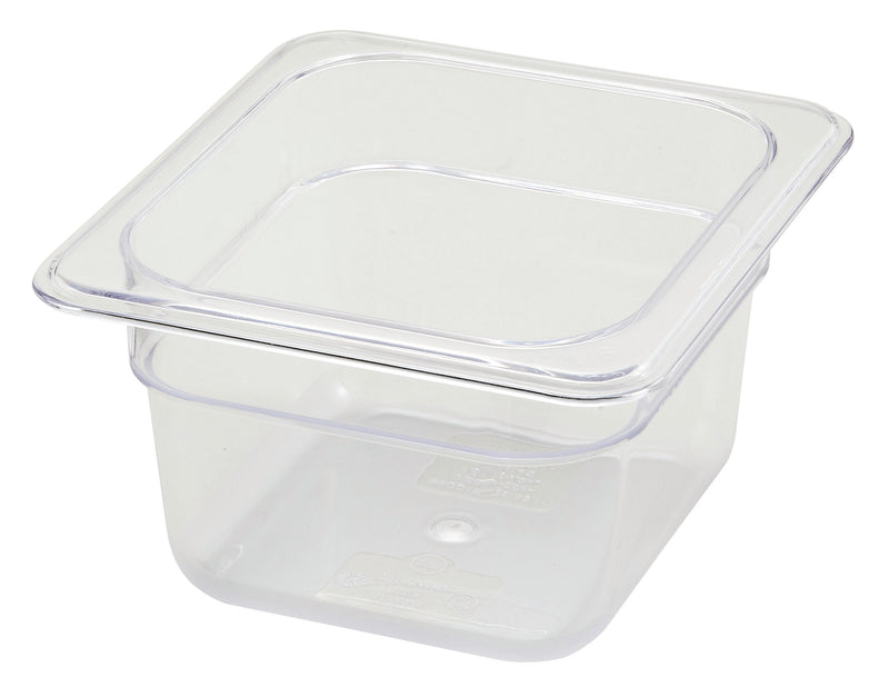 Winco SP7604 6-3/4 Inch Polycarbonate Food Pan Dishwasher Safe