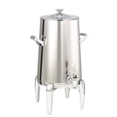 Flame Free™ Thermo-Urn™ 3-Gallon Vacuum Insulated Urn with Modern Legs and Classic Lid in Polished Stainless