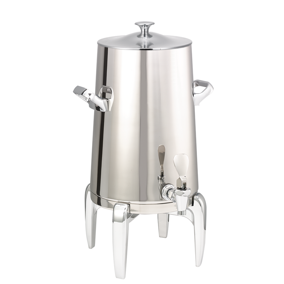 Flame Free™ Thermo-Urn™ 3-Gallon Vacuum Insulated Urn with Modern Legs and Classic Lid in Polished Stainless