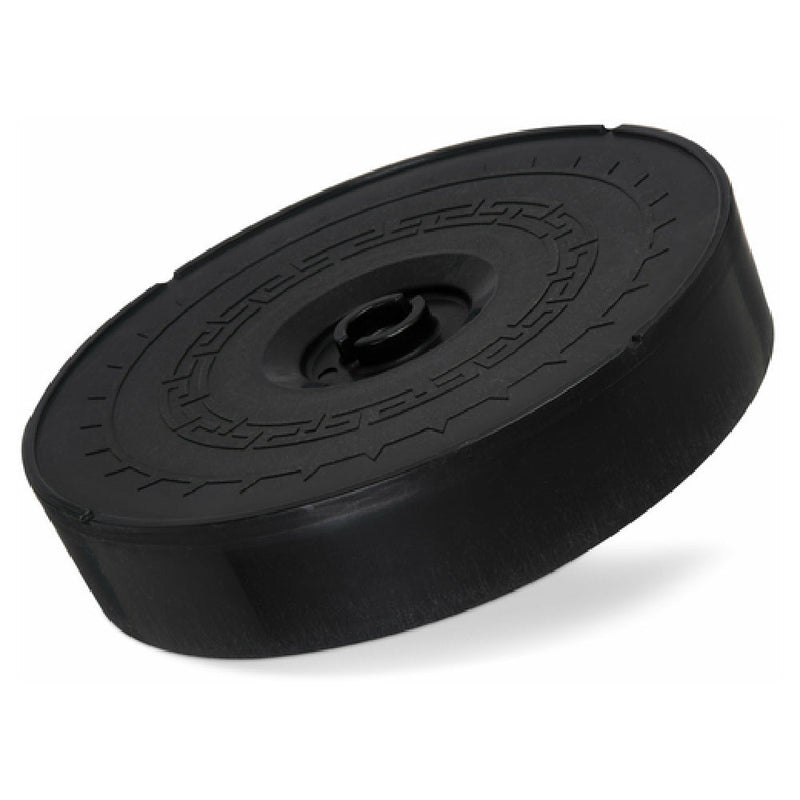 Carlisle 071703 12 Inch Diameter Tortilla Server with Lift Off Lid Black Polypropylene