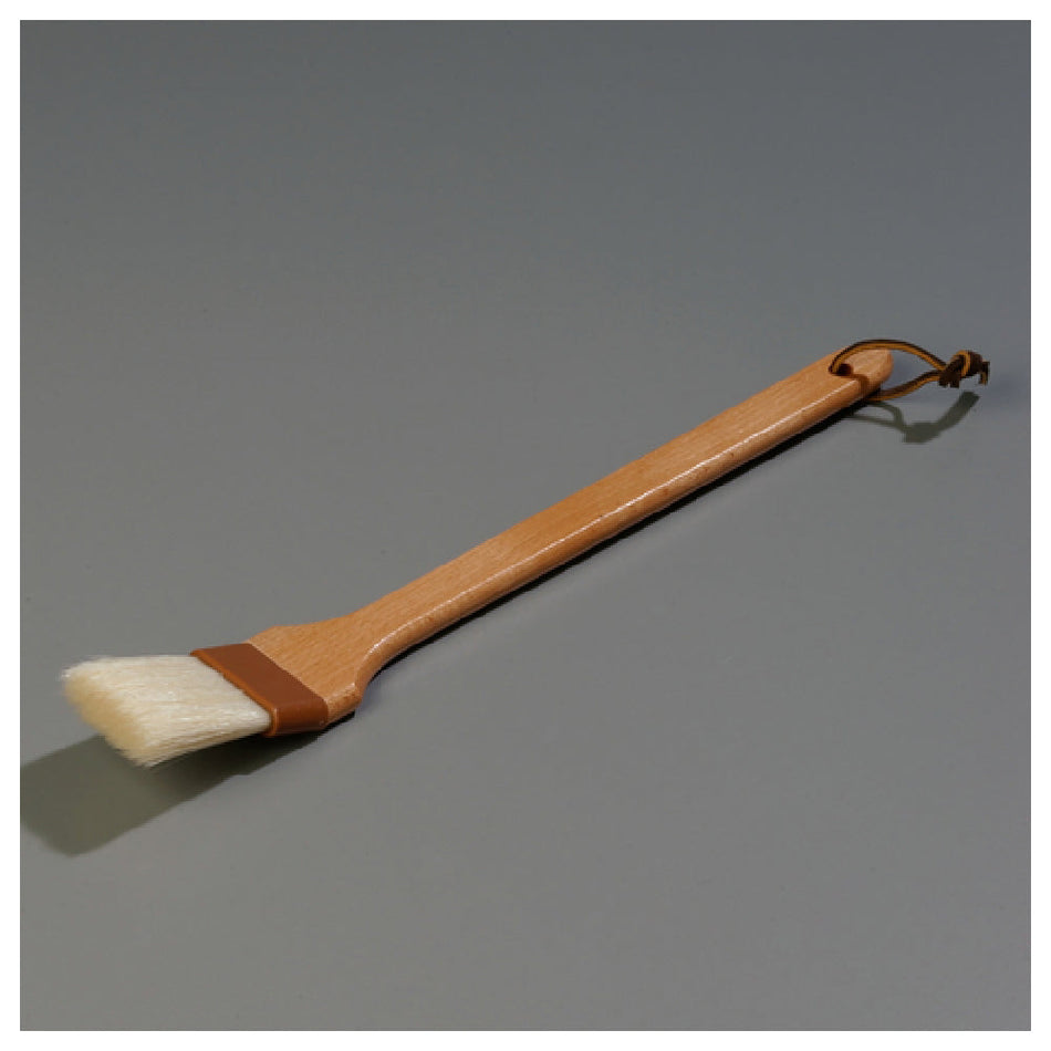 Carlisle 4037000 2 Inch Basting Brush Boars Hair Wooden Handle Brown Finish
