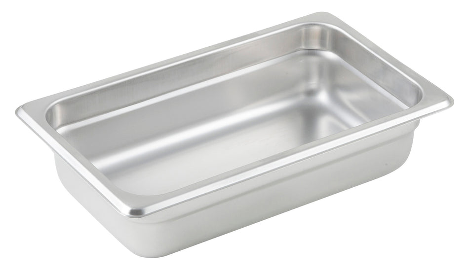 Winco SPJP-402 11 Inch 23 Gauge Stainless Steel Anti-Jamming Steam Table Pan