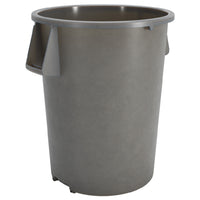 Carlisle 84105523 55 Gallon Gray Round Waste Bin with Double-reinforced Stress Ribs