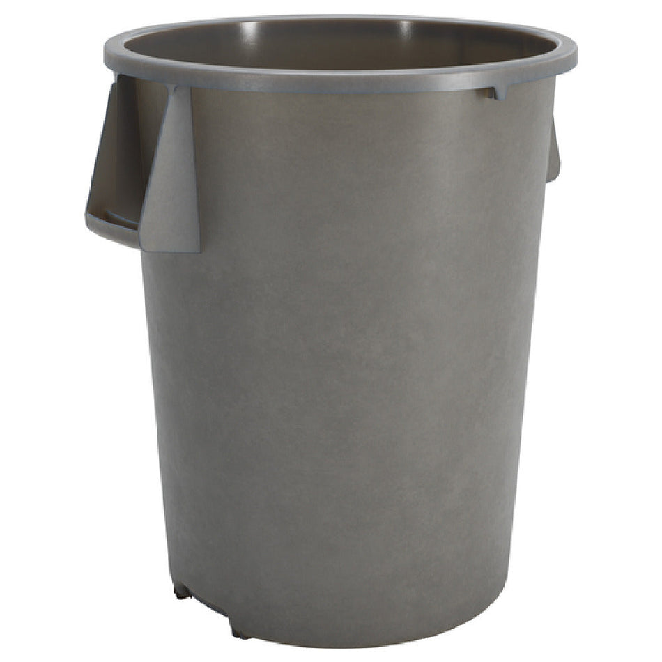 Carlisle 84105523 55 Gallon Gray Round Waste Bin with Double-reinforced Stress Ribs