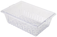 Winco PFSF-8C 26 Inch Wide Clear Polycarbonate Food Pan Colander