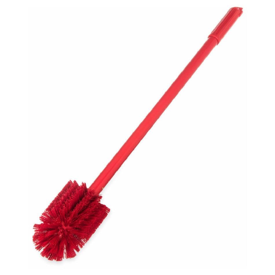 Carlisle 40007C05 30 Inch Long Valve and Fitting Brush Plastic Red Polyester Bristles