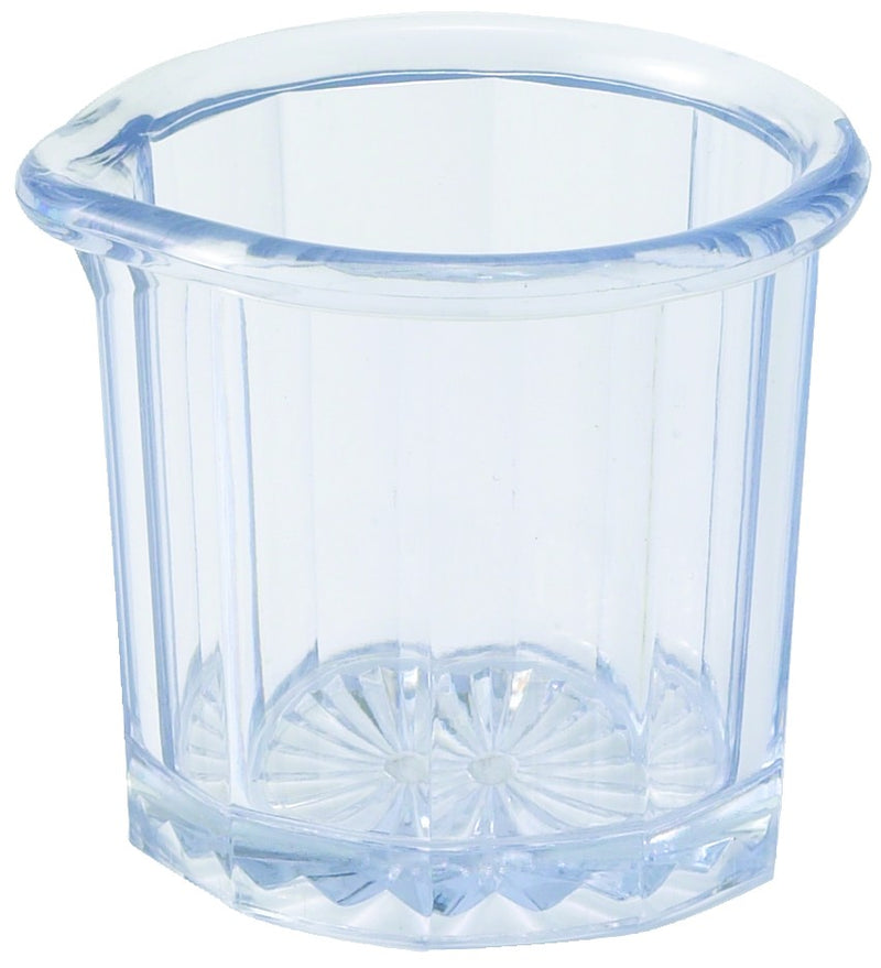 Winco PSN-2 2 Oz Syrup Cream Pitcher BPA Free SAN Plastic Clear 24 Packs