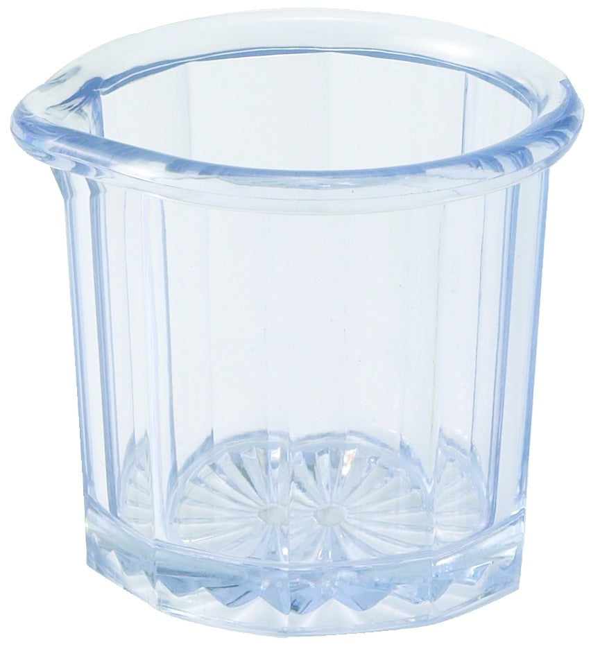 Winco PSN-2 2 Oz Syrup Cream Pitcher BPA Free SAN Plastic Clear 24 Packs