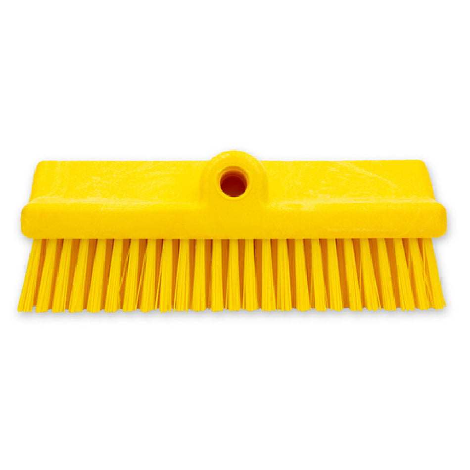 Carlisle 40423EC04 10 Inch Scrub Brush Dual Surface Polyester Yellow