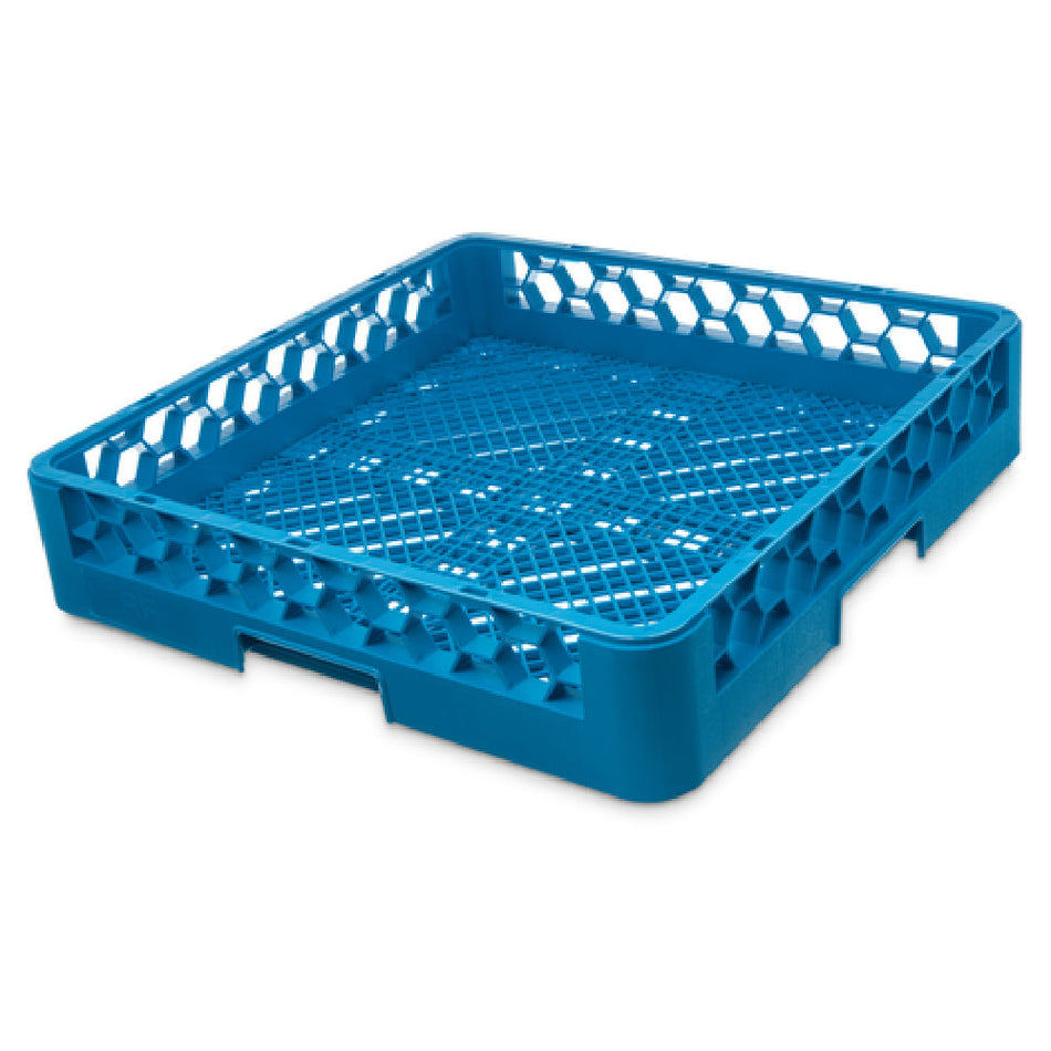 Carlisle RF14 20 Inch Open Flatware Rack with Quick Drying Grid Blue Polypropylene
