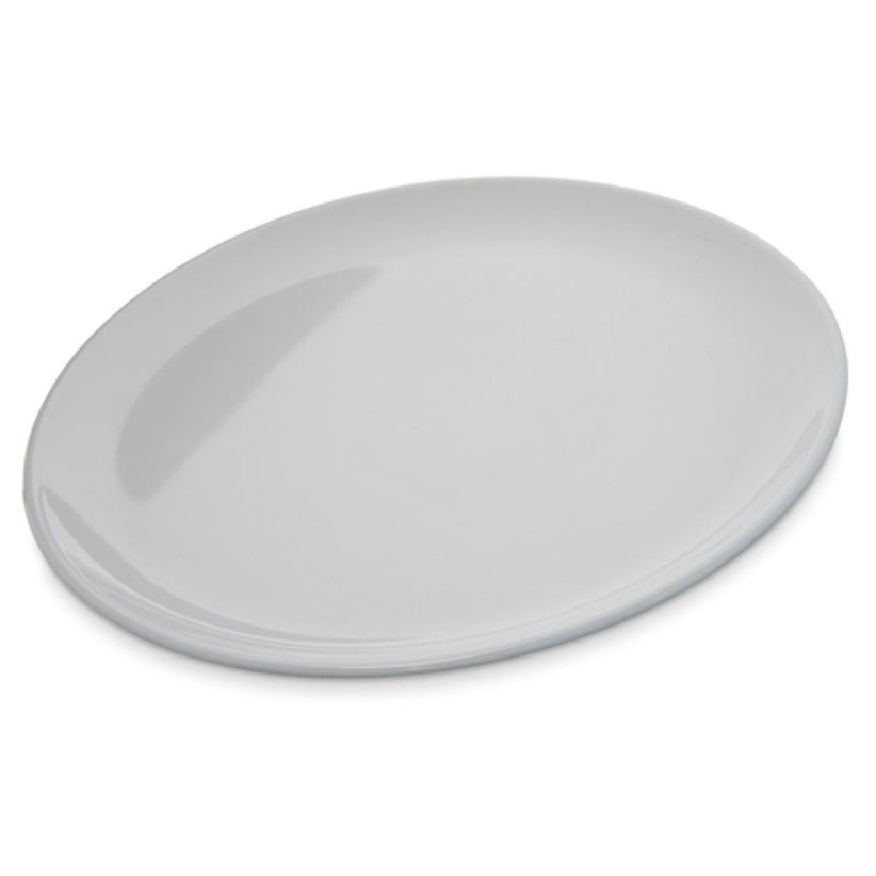 Carlisle 4380102 10 Inch Diameter White Coupe Plate Melamine Stain Resistant