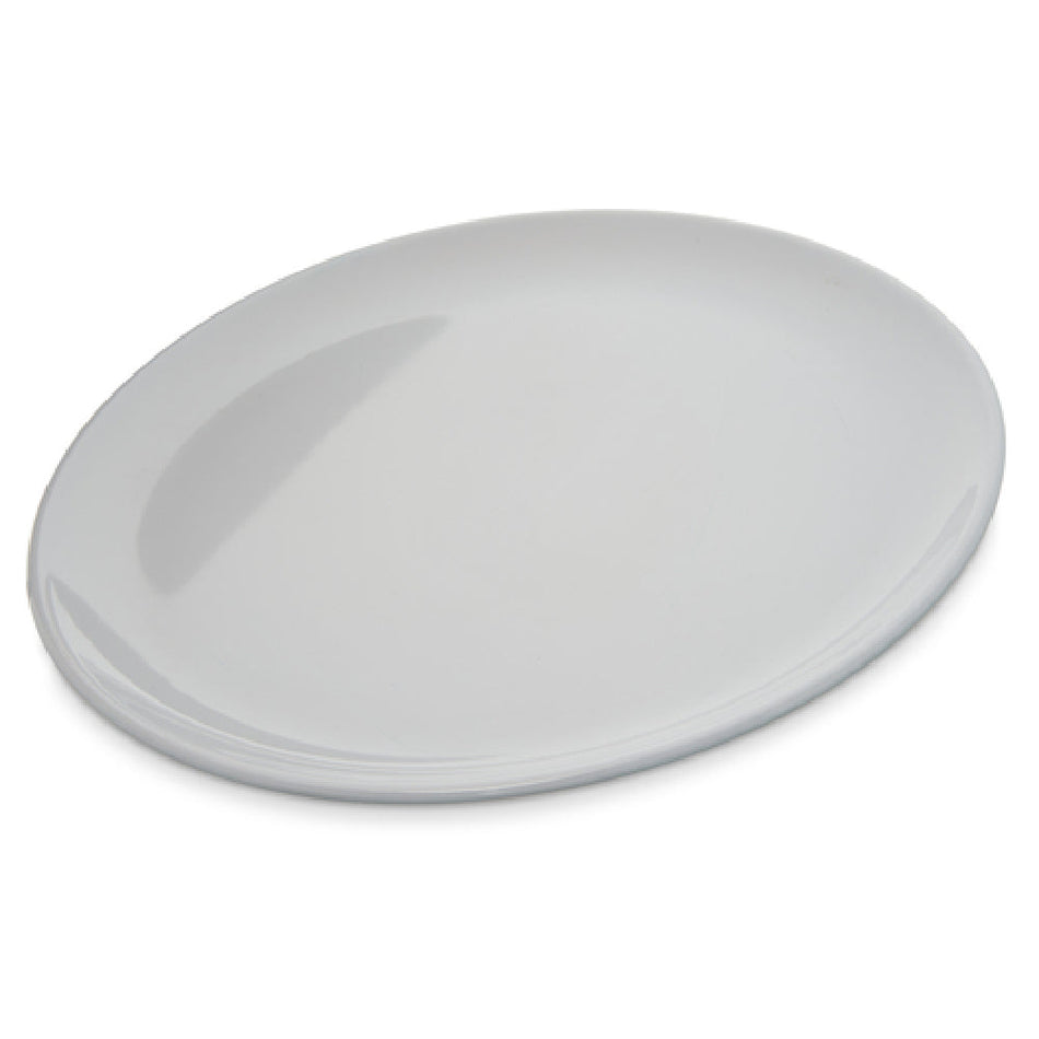 Carlisle 4380102 10 Inch Diameter White Coupe Plate Melamine Stain Resistant
