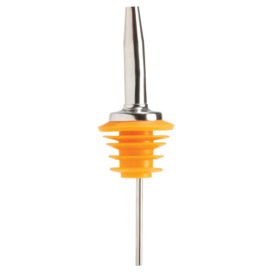 Winco PPM-6 Oversized Metal Pourer, Tapered Spout, Yellow Plastic Stopper