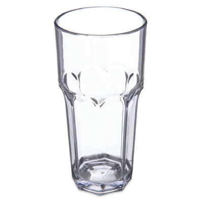 Carlisle 581407 14 Oz Clear SAN Tumbler Dishwasher Safe Stain Resistant Stackable