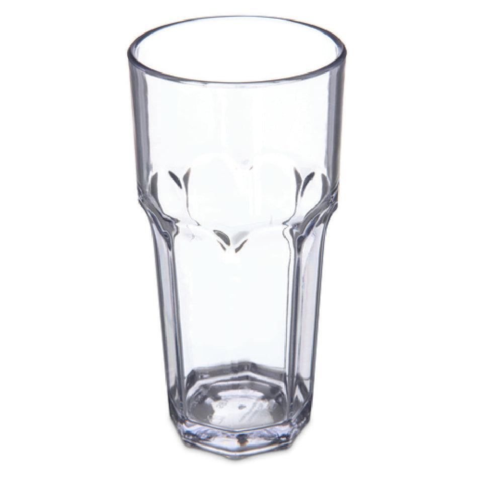 Carlisle 581407 14 Oz Clear SAN Tumbler Dishwasher Safe Stain Resistant Stackable