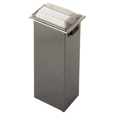 Carlisle H2001CLSS 7 Inch Stainless Steel Napkin Dispenser with Steel Faceplate