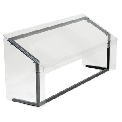 Carlisle 916003 60 Inch Self-serve Portable Sneeze Guard Fixed Acrylic Black Aluminum