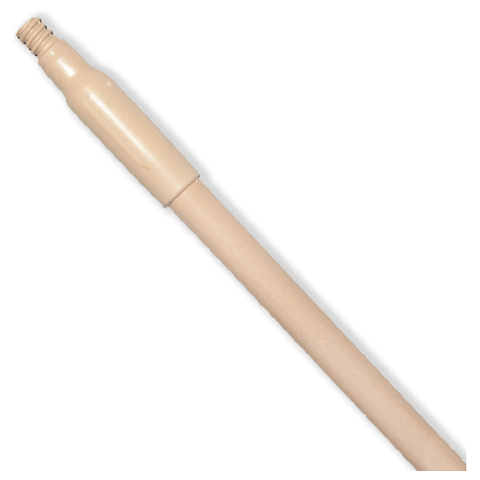 Carlisle 41225EC25 48 Inch Tan Threaded Fiberglass Handle with Hanging Cap