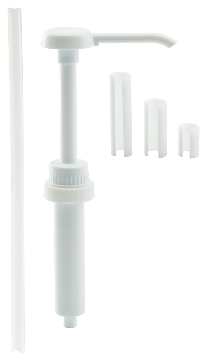 Winco PKT-1 1-1/2 Inch Diameter Pump Dispenser with 3 Capacity Restrictors
