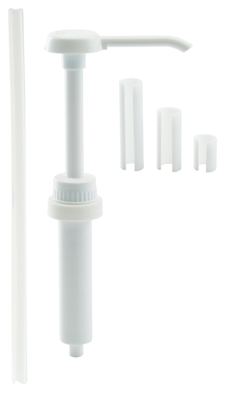 Winco PKT-1 1-1/2 Inch Diameter Pump Dispenser with 3 Capacity Restrictors