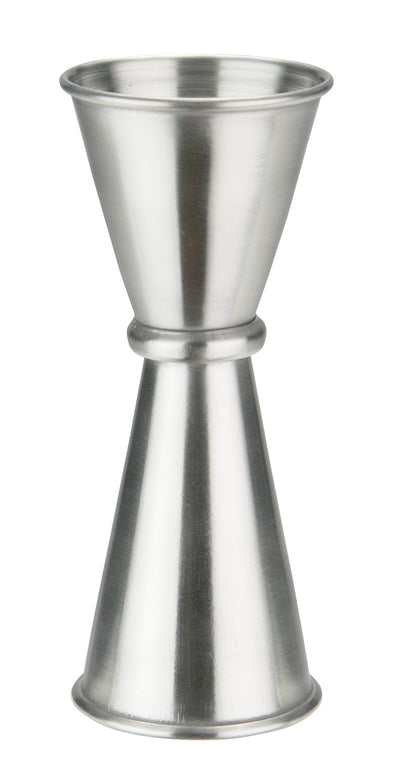 Winco J-8 1 oz Stainless Steel Jigger Rolled Rim for Accurate Pouring
