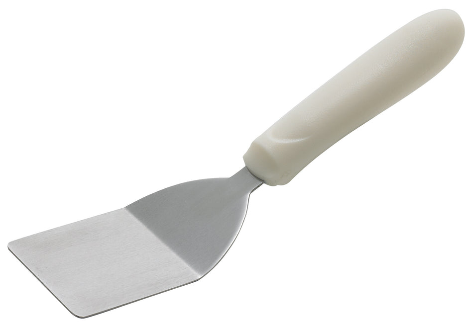 Winco TWP-30 2 Inch Blade Offset Mini Turner Stainless Steel White Polypropylene