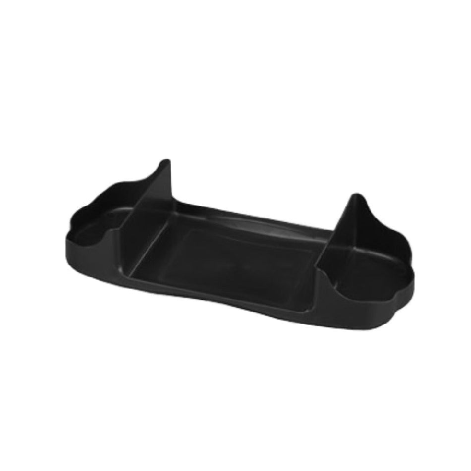 Carlisle H400CTBK 14 Inch Black Pearl Plastic Condiment Caddy with 3 Sections