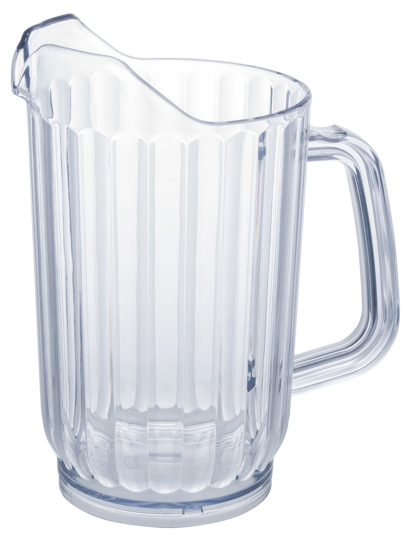 Winco WPS-32 32 Oz Clear Water Pitcher BPA Free SAN Plastic with Handle 4 Packs