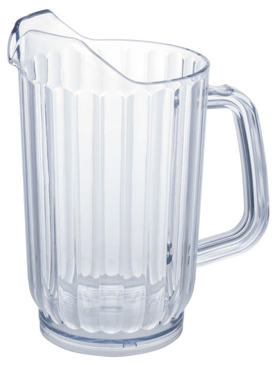 Winco WPS-32 32 Oz Clear Water Pitcher BPA Free SAN Plastic with Handle 4 Packs