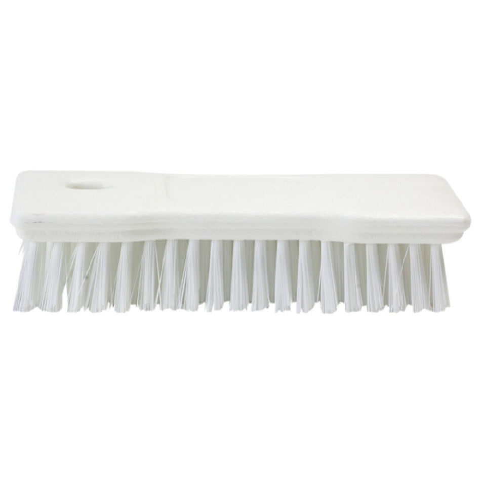 Carlisle 42024EC75 8 Inch Comfort Grip Scrub Brush Plastic Block Polyester Lime Green