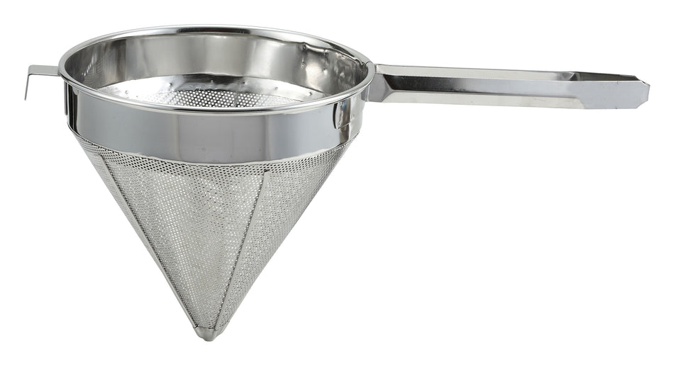 Winco CCS-10F 10 Inch Fine China Cap Strainer with Welded Handle Stainless Steel