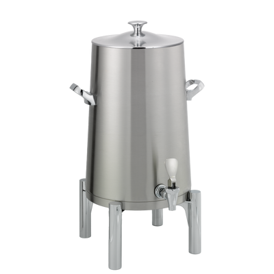 Flame Free™ Thermo-Urn™ 5-Gallon Vacuum Insulated Urn with Round Legs and Classic Lid in Brushed Stainless
