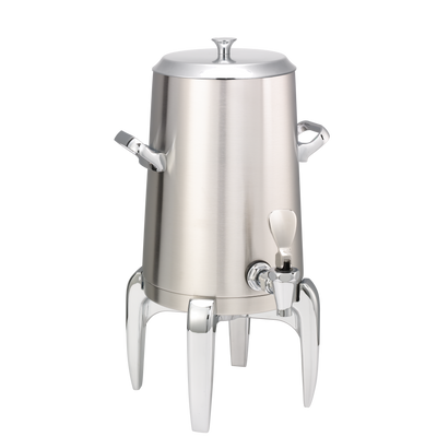 Flame Free™ Thermo-Urn™ 1.5-Gallon Vacuum Insulated Urn with Modern Legs and Flat Lid in Brushed Stainless