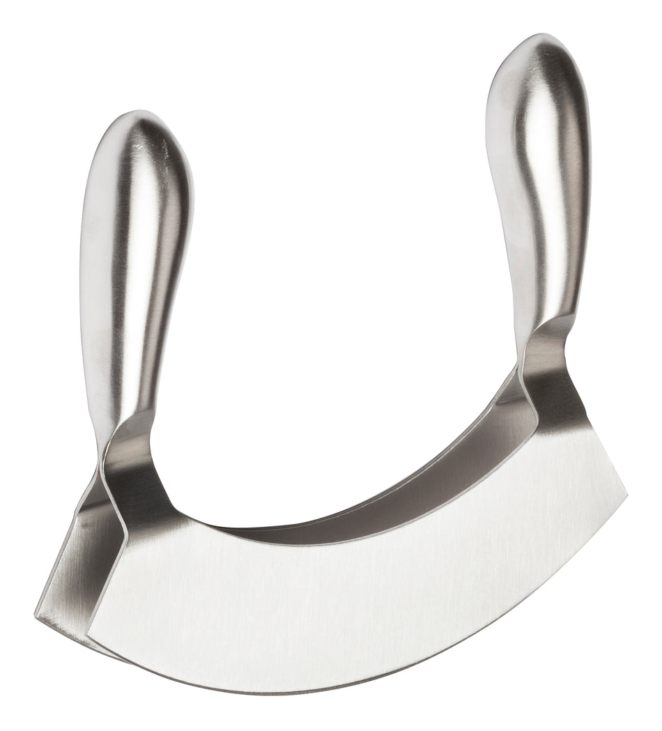 Winco KCC-4 6-9/10 Inch Blade 5-4/5 Inch Knife Double Blade with Handle Stainless Steel