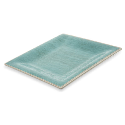 Carlisle 6402215 10-1/2 Inch Square Dinner Plate BPA Free Melamine Aqua Stain Resistant