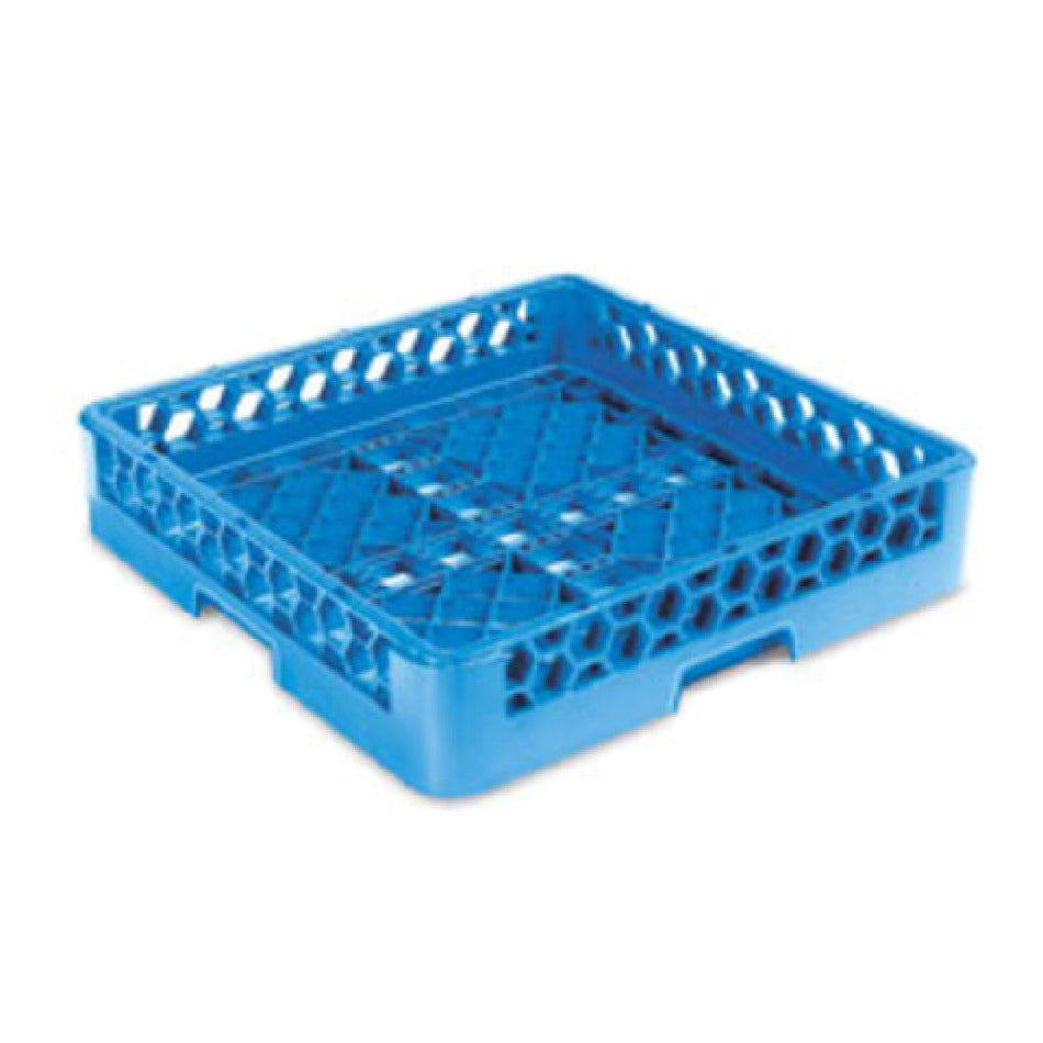 Carlisle RB14 Full Size Dishwasher Rack Open Bottom Blue BPA Free Polypropylene
