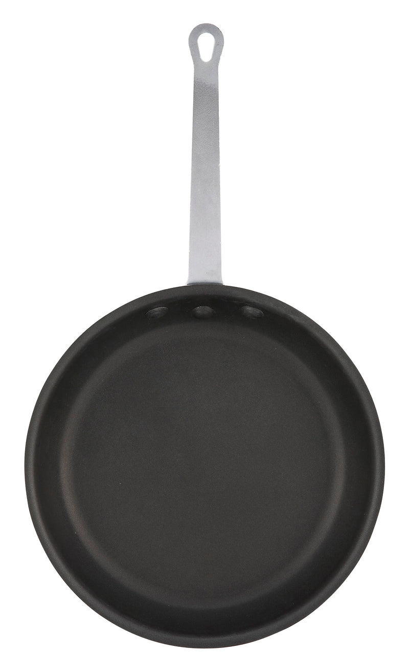 Winco AFP-8NS 8 Inch Aluminum Fry Pan - Majestic Quantum 2 Non-Stick PFOA-Free Riveted Handle